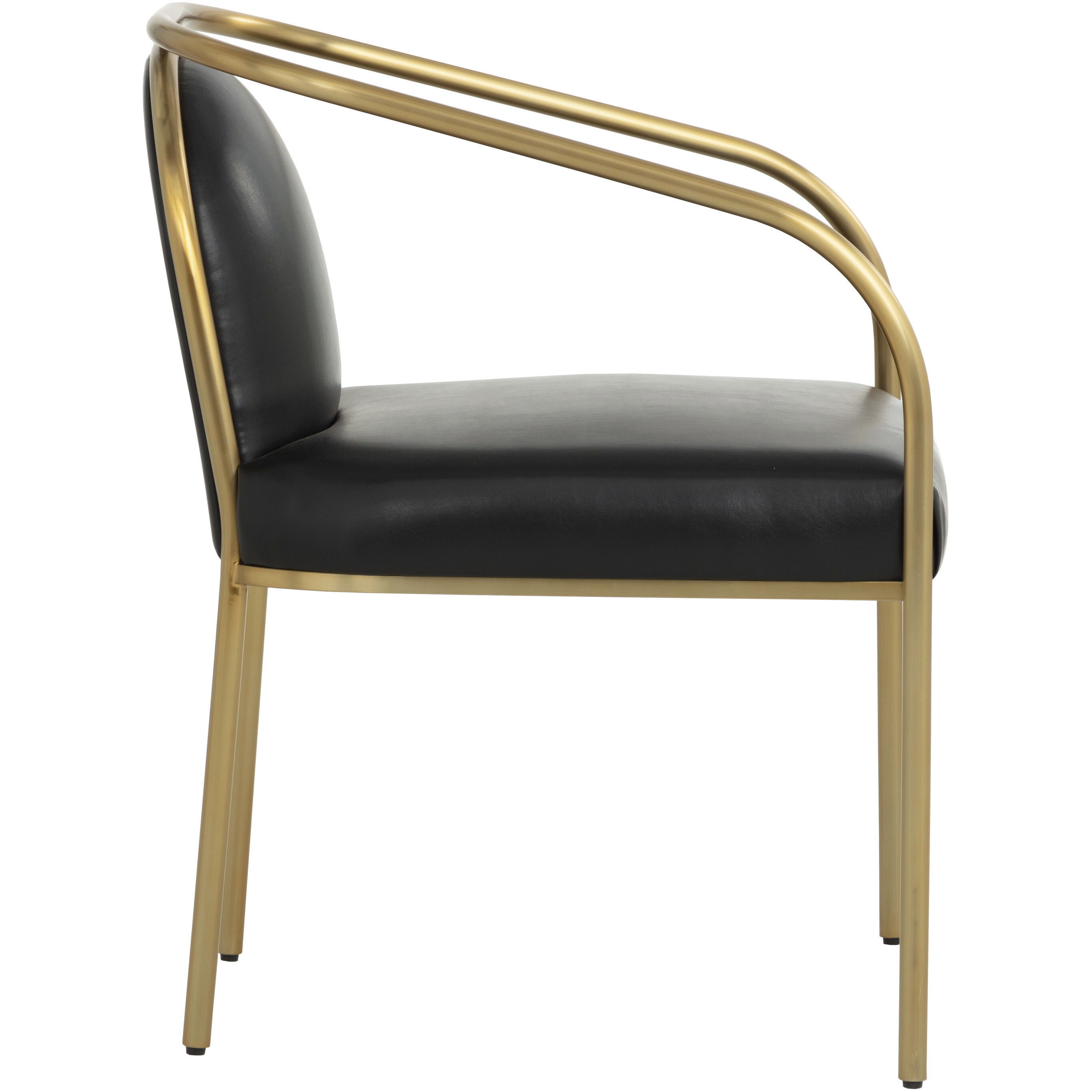 Cicero Cantina Black Dining Armchair